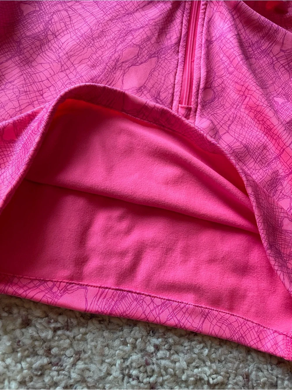 NIKE Women’s Pink Quarter-Zip Long Sleeve Crop Jacket Size XS